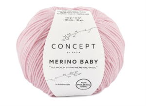 Merino baby - lyserød